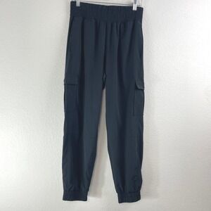 YPB Abercrombie motionTEK Black Cargo Joggers Womens Medium Athletic Pants